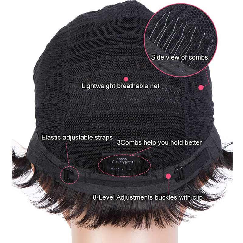 QVR Boss Pixie Cut Wigs Human Hair Short Wigs For Women