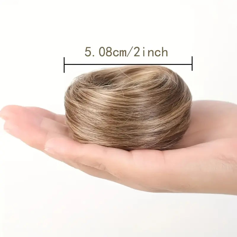 Synthetic Messy Bun Hair Piece for Women, Curly Updo Scrunchie Extension for Instant Volume and a High Crown💇♀️