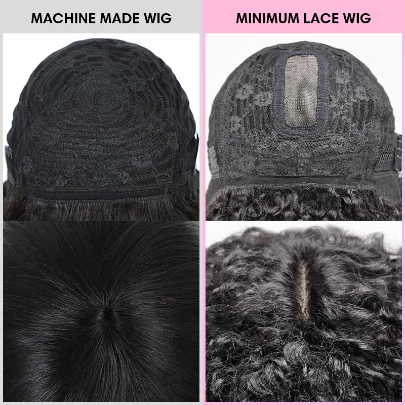 BOGO|Water Wave Short Pixie Bob Cut Wigs With Bangs