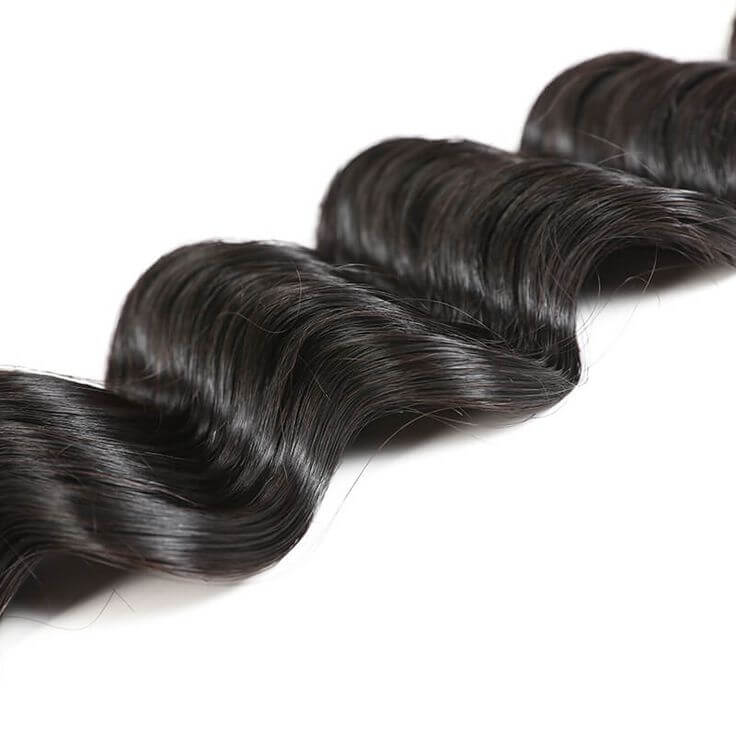 QVR Loose Deep Wave Human Hair Weaves 1 Bundle