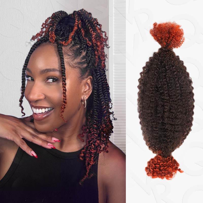 Wholesale|Buy 15 Packs Natural Black Spring Twist Human Hair Send 10 Free Packs