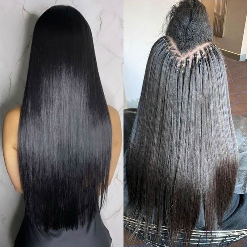 CLEARANCE SALE| Soft Natural Black Straight Feather Crochet Braid Human Hair