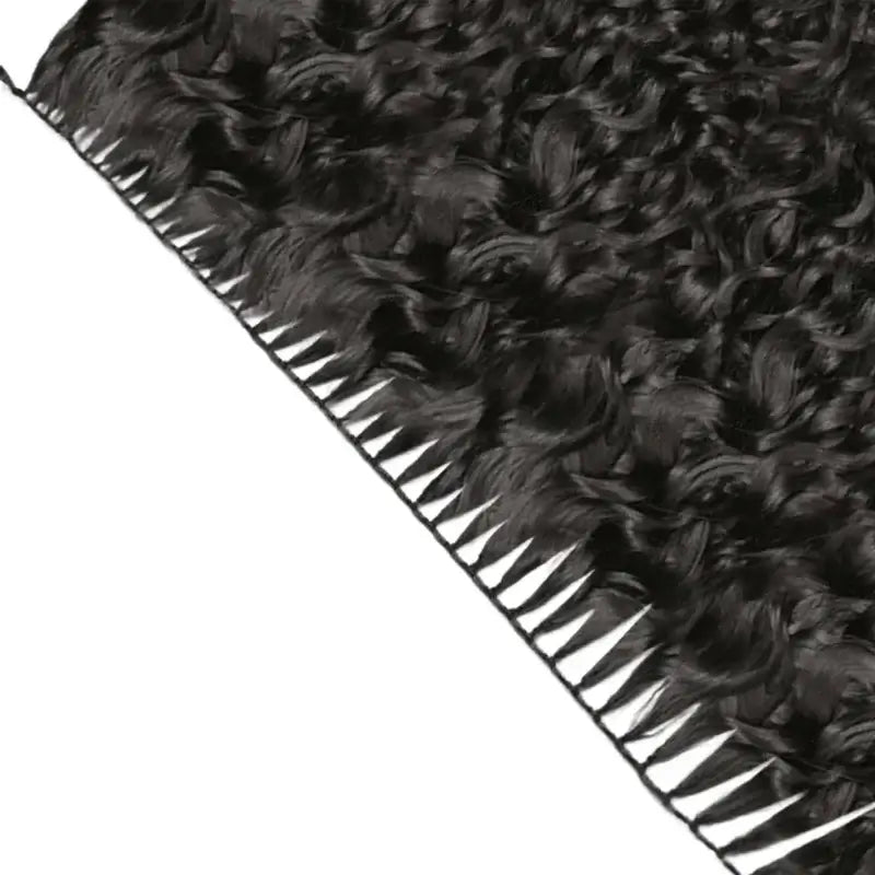 QVR Dark Brown #4 Water Wave Soft Feather Crochet Braids Human Hair Extensions