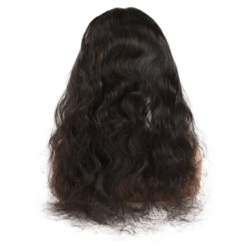 QVR Virgin Human Hair 360 Frontal Closure Body Wave Natural Color