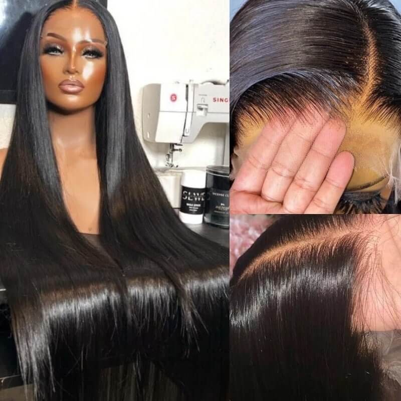 QVR Glueless 5x5 HD Lace Closure Curly Human Hair HD Wig Undetectable Lace