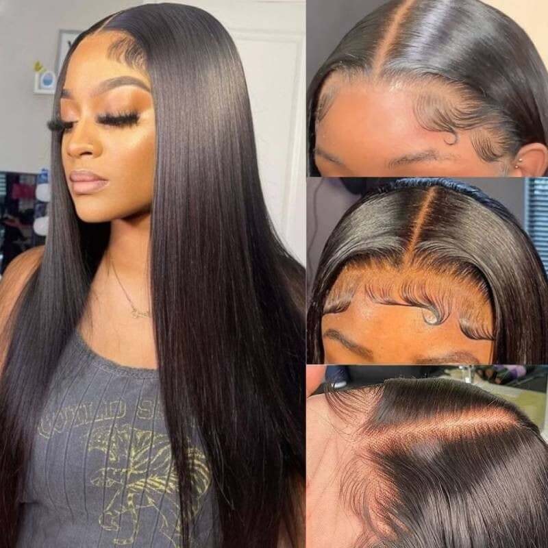 QVR Glueless 5x5 HD Lace Closure Curly Human Hair HD Wig Undetectable Lace