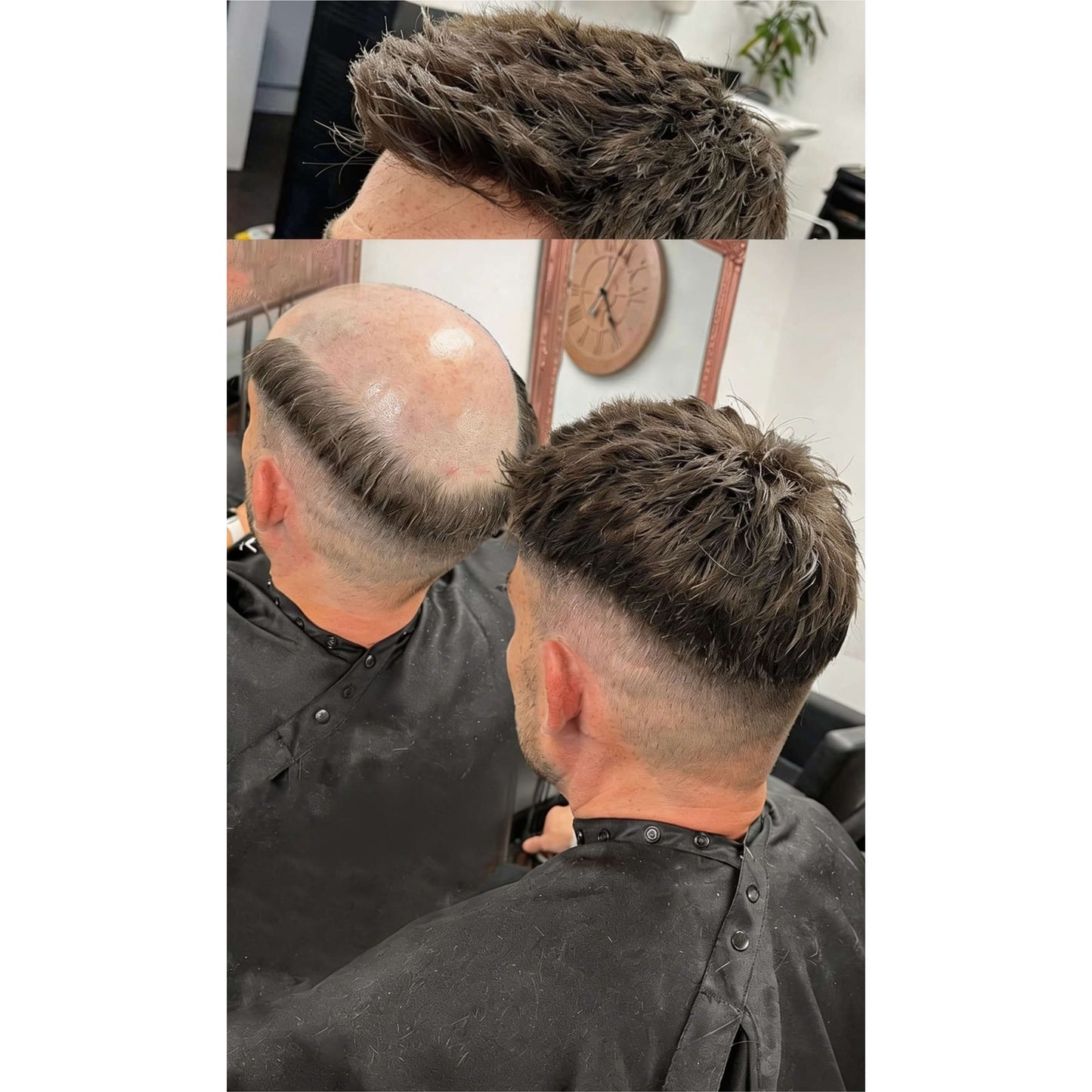 Upgrade Mirage |0.04-0.06mm Full Super Thin Skin Single Knots Base | Toupee for Men | Celebrities Choice