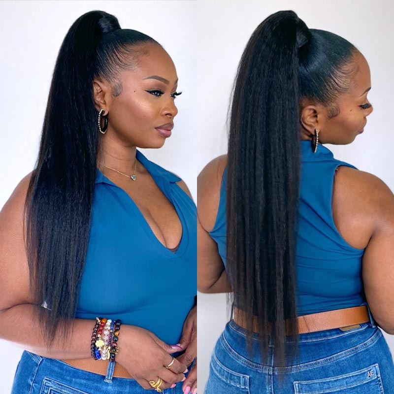 QVR 15A Grade Best Virgin Human Hair Kinky Straight 3 Bundles Hair With 4x4 Lace Closure Unprocessed Virgin Hair Weave