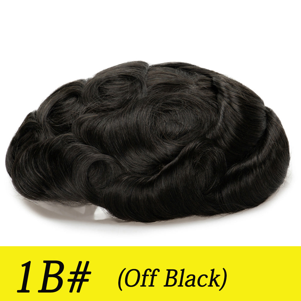 Upgrade Mirage |0.04-0.06mm Full Super Thin Skin Single Knots Base | Toupee for Men | Celebrities Choice