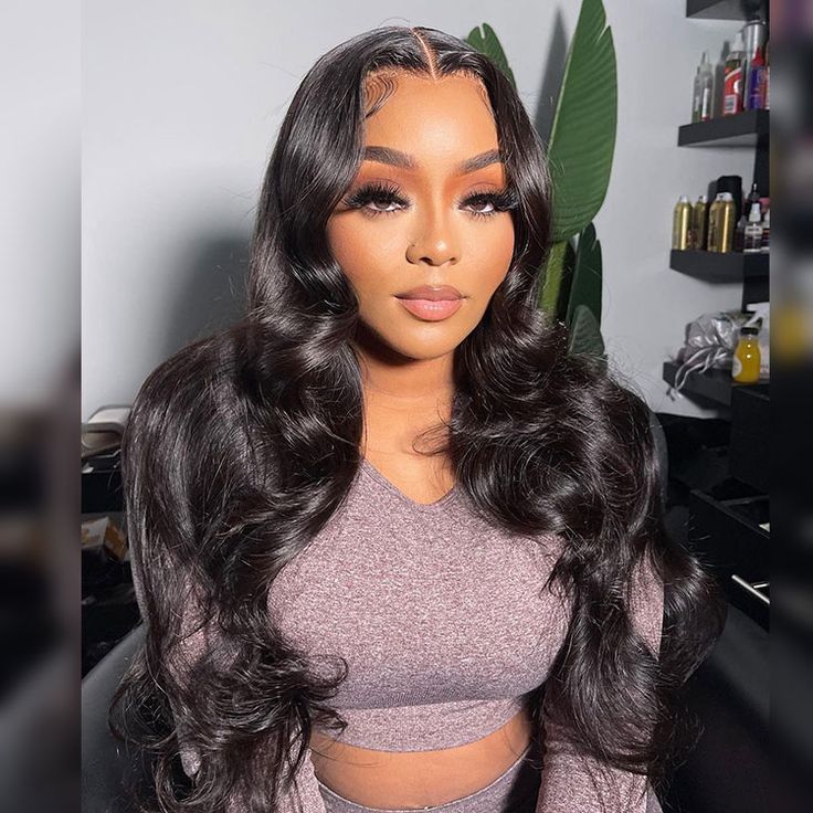 QVR Body Wave 13x4 HD Lace Frontal Wig Undetectable Lace Frontal Human Hair Wigs For Women