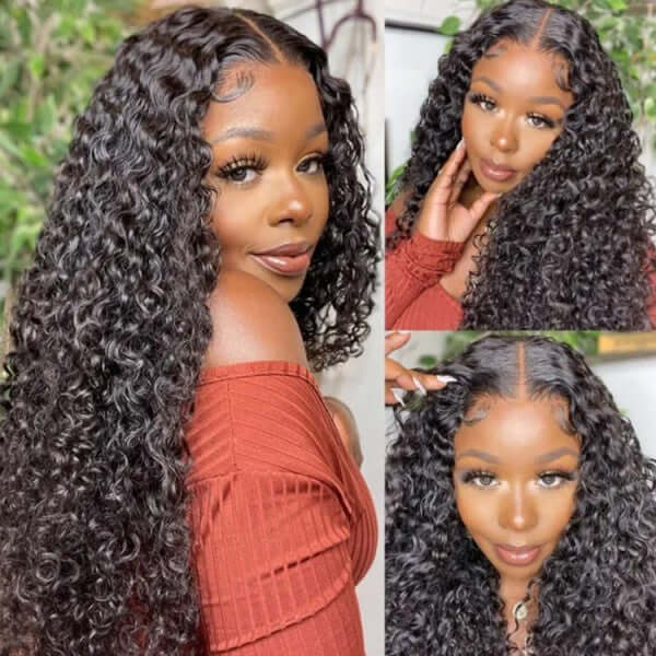 QVR Glueless 5x5 HD Lace Closure Curly Human Hair HD Wig Undetectable Lace