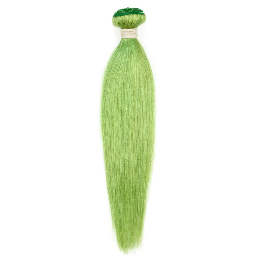 QVR Virgin Human Hair Green Hair Bundle