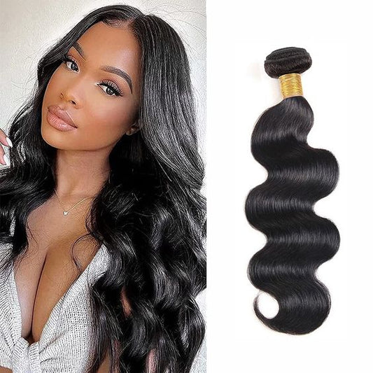 QVR Body Wave Human Hair Weaves 1 Bundle