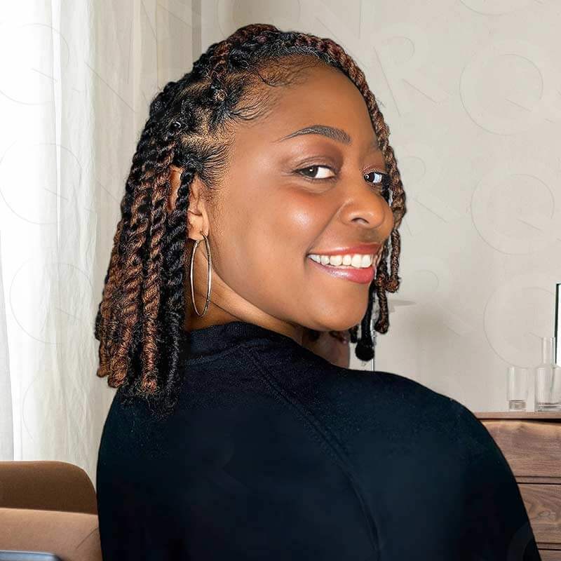 SUPER DEAL|3 PACKS Dark Brown Afro kinky Bulk SEND 1 FREE HAIR 10''