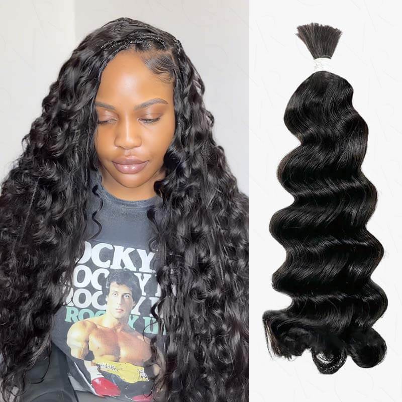 Flash Sale|QVR Body Wave Boho Knotless Braiding Bulk Human Hair