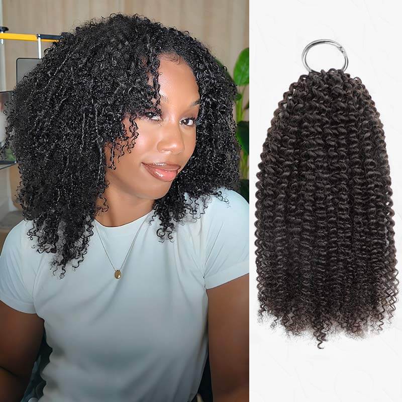 Wholesale|Buy 15 Packs Burmese Curly Feather Crochet Weave Human Hair Extensions Send 10 Free Packs