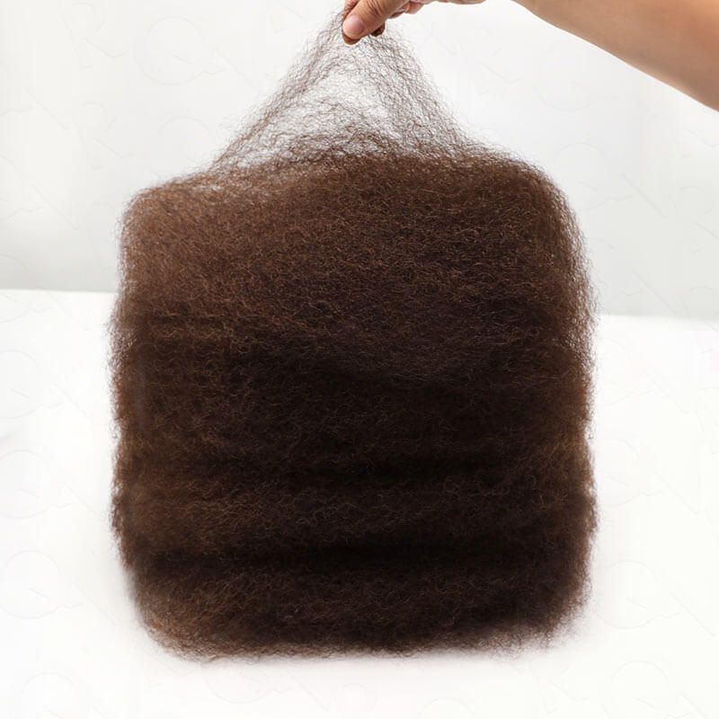 MATCH SALE|QVR Dark Brown Afro kinky Bulk Human Hair