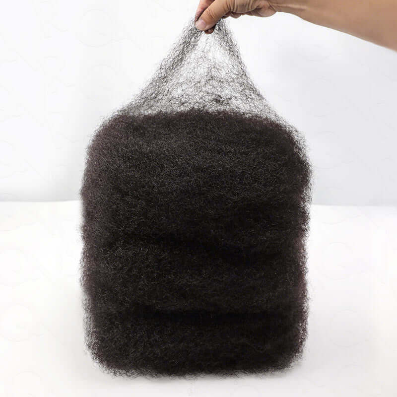 US Only|QVR #1B Afro kinky Bulk Human Hair