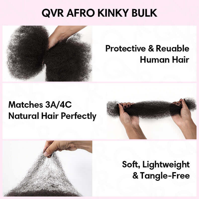 Wholesale|Buy 15 Packs Mix Brown #4/30 Afro kinky Bulk Human Hair Send 10 Free Packs