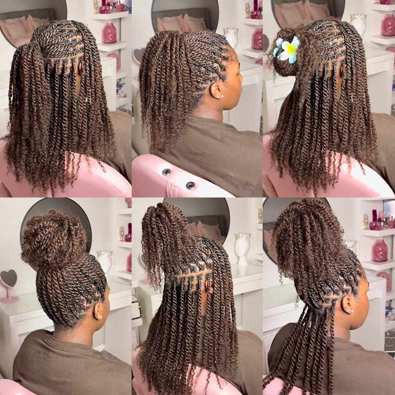 QVR 1 Pack #P4/30/27 Color Afro Kinky Bulk Human Hair