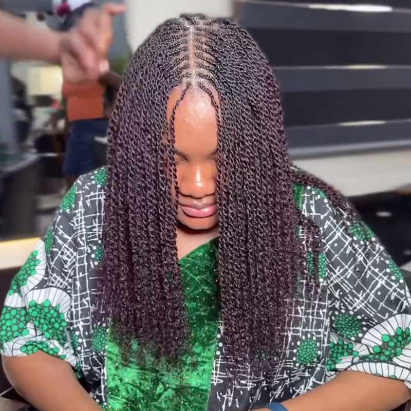 QVR 1 Pack Mix #1B/99J Color Afro Kinky Bulk Human Hair