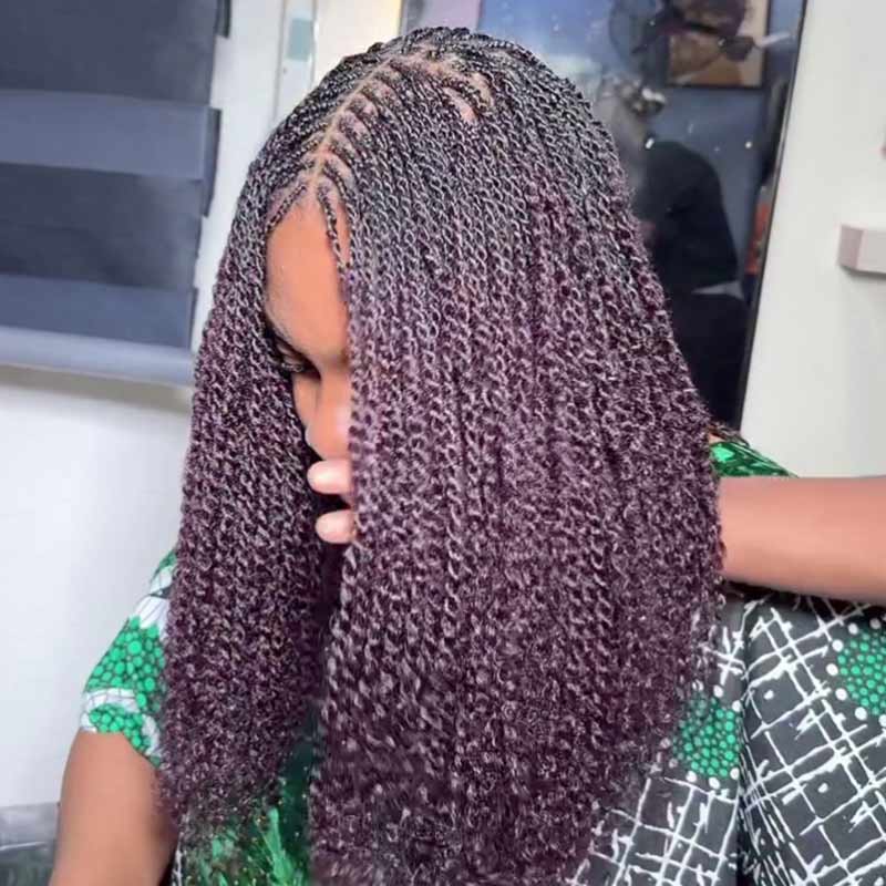 QVR 1 Pack Mix #1B/99J Color Afro Kinky Bulk Human Hair