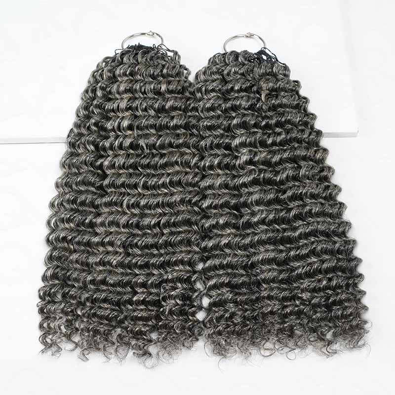 $100off Member Sale| Salt Pepper Small Kinky Curly Crochet Weave Hair Extensions