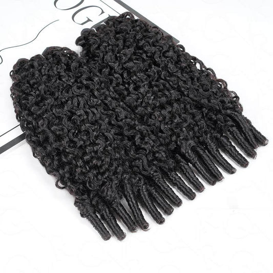 B3G1|QVR Burmese Curly Hair Bundle With Spiral curls Double Drawn Virgin Human Hair Weave