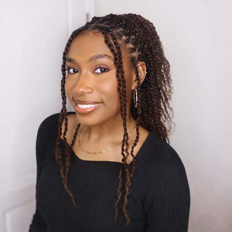 BOGO|Dark Brown #4 Afro kinky Bulk Hair Extensions