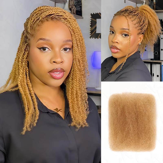 BOGO|Honey Blonde Afro kinky Bulk Hair Extensions