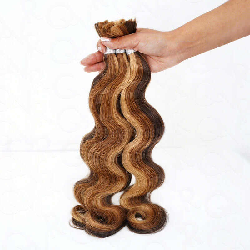 Flash Sale|QVR #P4/30/27 Body Wave Boho Knotless Braids Human Bulk Braiding Hair