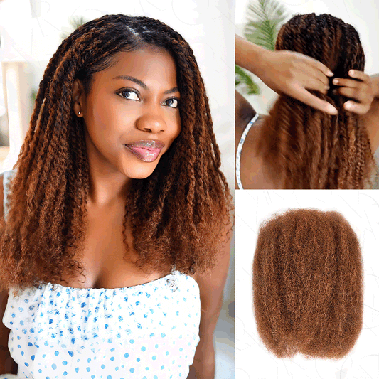 US Only|QVR Mix #4/30 Afro kinky Bulk Human Hair