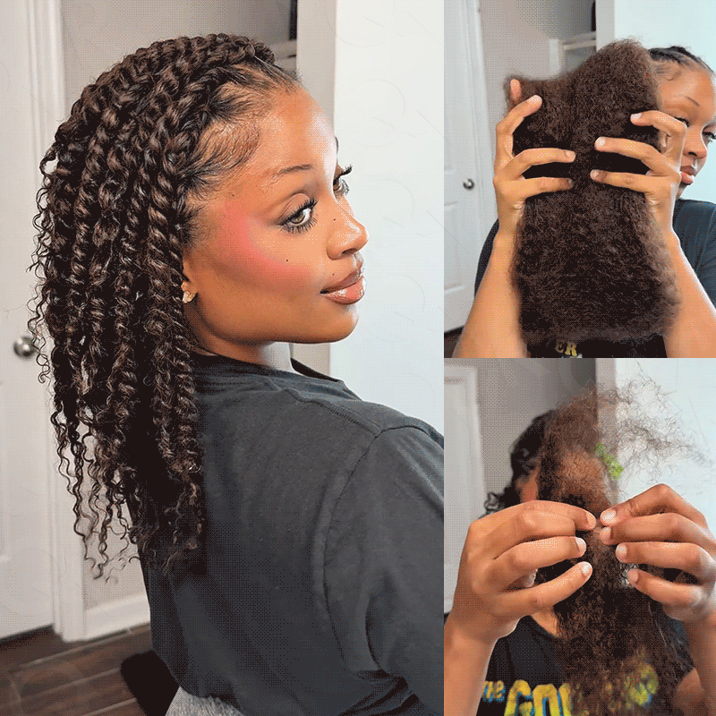 Wholesale|Buy 15 Packs Natural Black Afro kinky Bulk Send 10 Free Packs