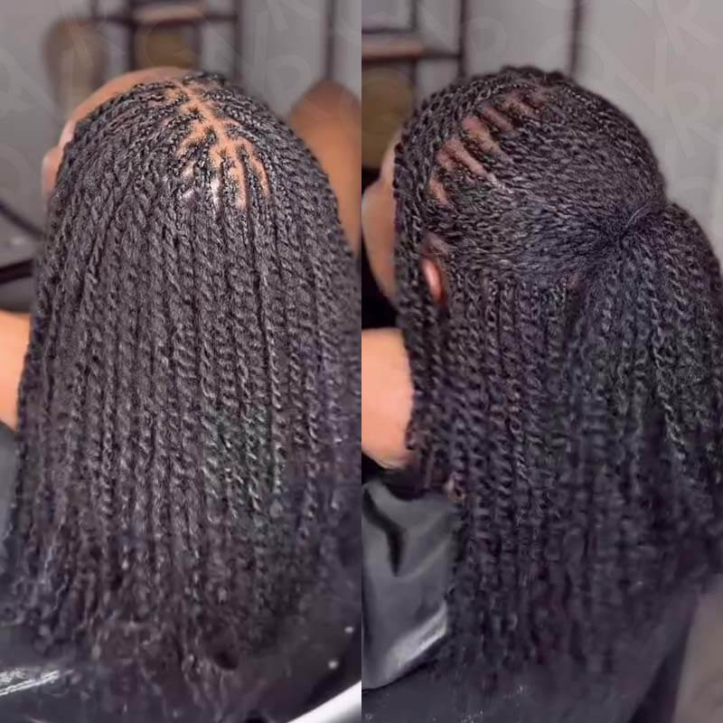 QVR 1 Pack Natural Black Afro kinky Bulk Human Hair