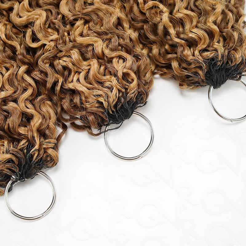 P3G5|Highlight #P4/27 Burmese Curly Feather Crochet Human Hair