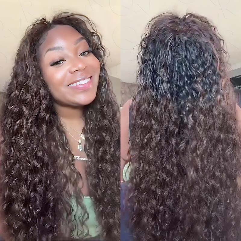 MATCH SALE|QVR #T1B/4 Water Wave Crochet Hair