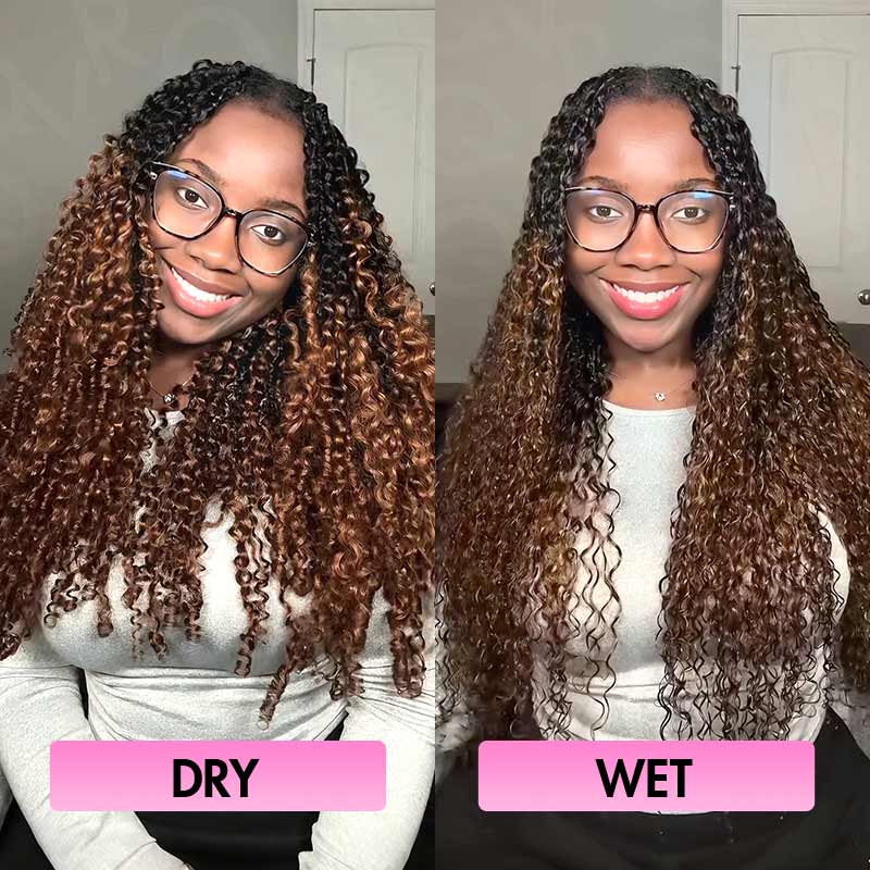 MATCH SALE|QVR #T1B/30 Burmese Curly Crochet Hair