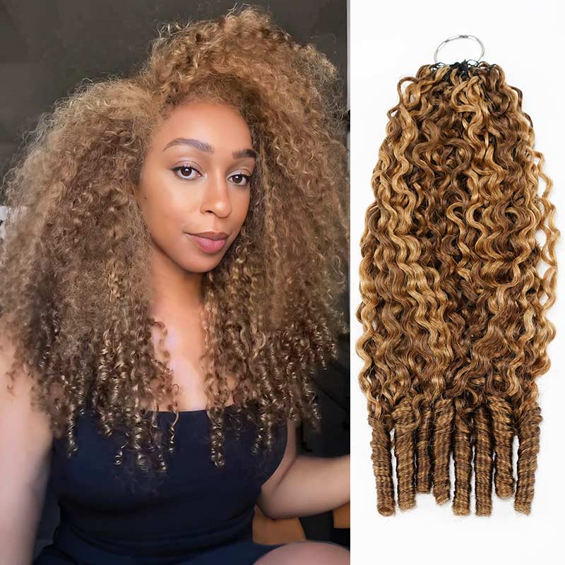 MATCH SALE|QVR #P4/27 Burmese Curly Crochet Hair
