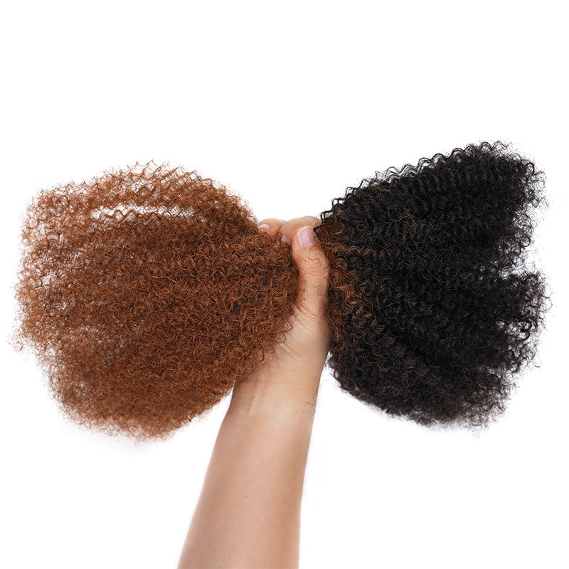 P3G5|Ombre Brown #T1B/30 Afro kinky Bulk Human Hair