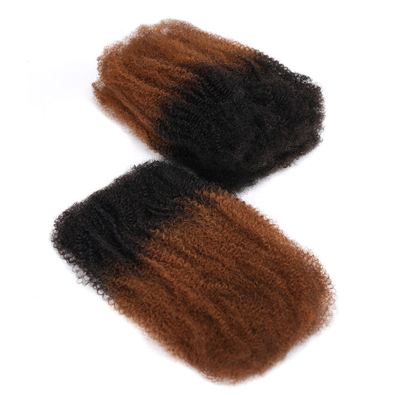 MATCH SALE|QVR #T1B/30 Afro kinky Bulk Human Hair