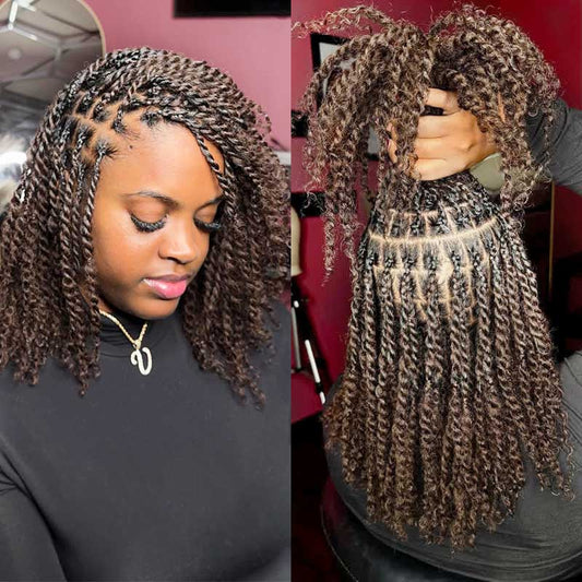 BOGO|Dark Brown #4 Afro kinky Bulk Hair Extensions