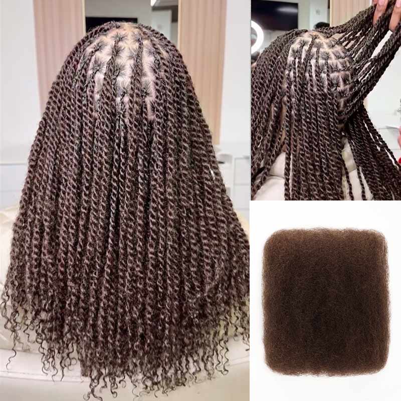 BOGO|Dark Brown #4 Afro kinky Bulk Hair Extensions