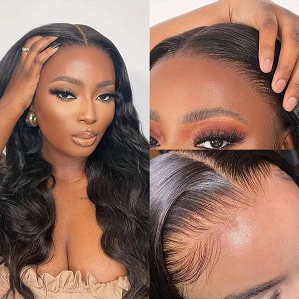 QVR Undetectable 5x5 HD Lace Human Hair Wigs Body Wave Lace Closure Wig