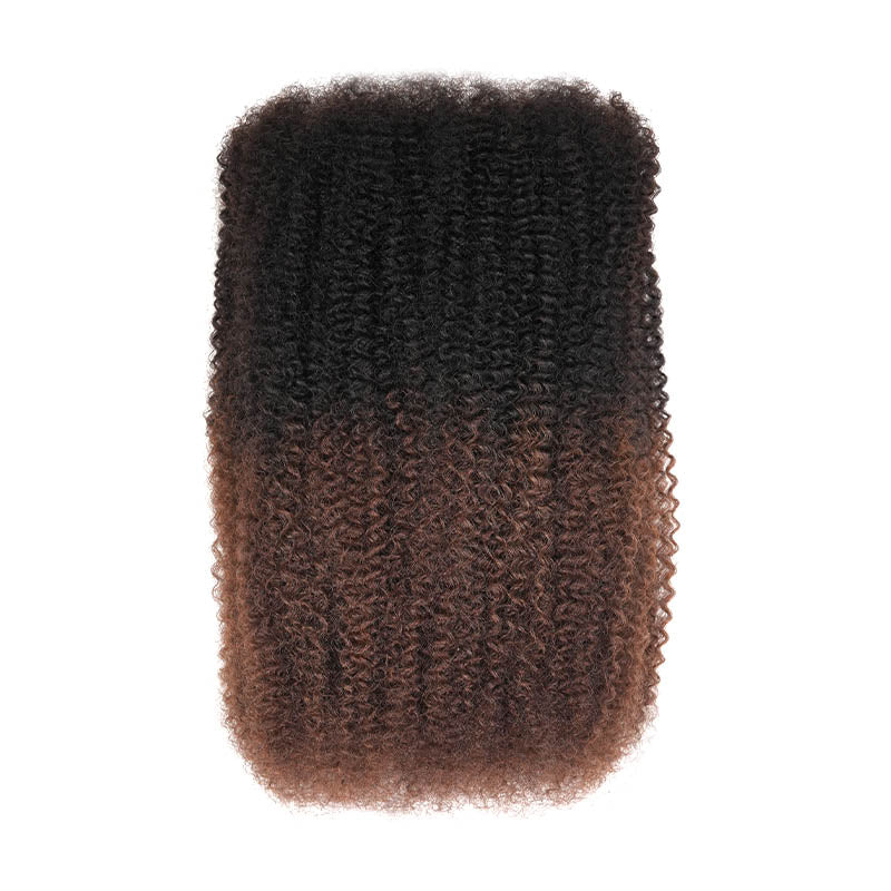 P3G5|Ombre Brown #T1B/30 Afro kinky Bulk Human Hair