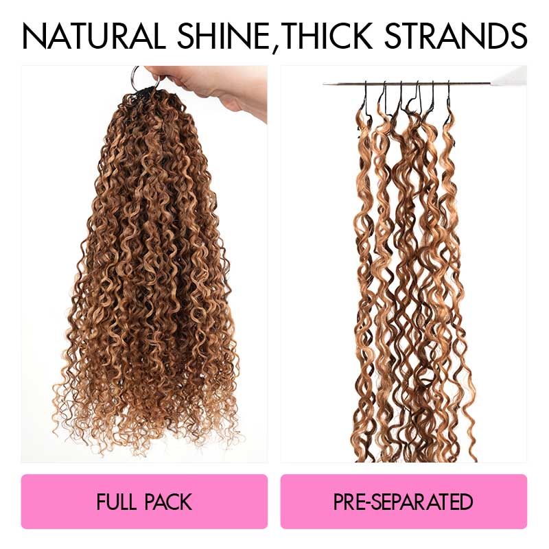QVR Highlight #P4/27 Feather Crochet Human Hair Burmese Kinky Curly Miracle Knots Hairstyle