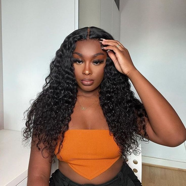 QVR Glueless 5x5 HD Lace Closure Deep Wave Wig Human Hair Undetectable Lace Wig