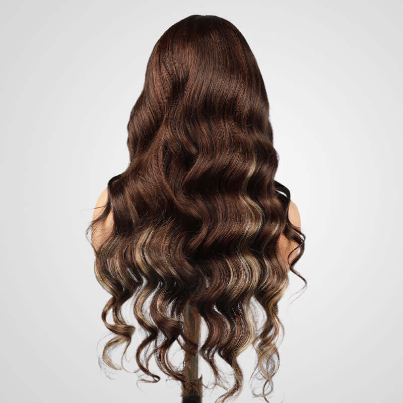 QVR P4/613 New Body Wave 13x4 Lace Front Wig Human Hair Wigs