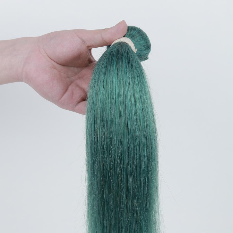 QVR Virgin Human Hair Green Hair Bundle