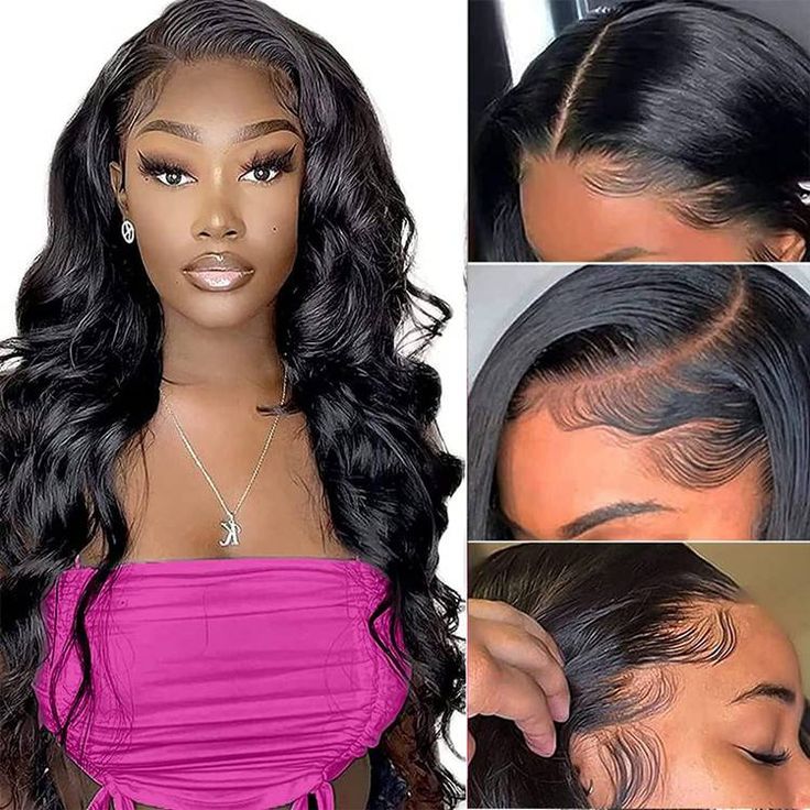 QVR Body Wave 13x4 HD Lace Frontal Wig Undetectable Lace Frontal Human Hair Wigs For Women