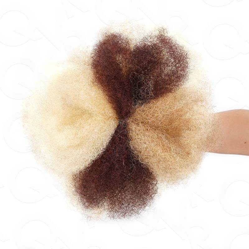 B3G1|Three Colors #32/16/613 Afro Kinky Bulk Human Hair